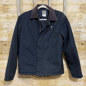 Black Carhart jacket with thermal lining - women’s S/M